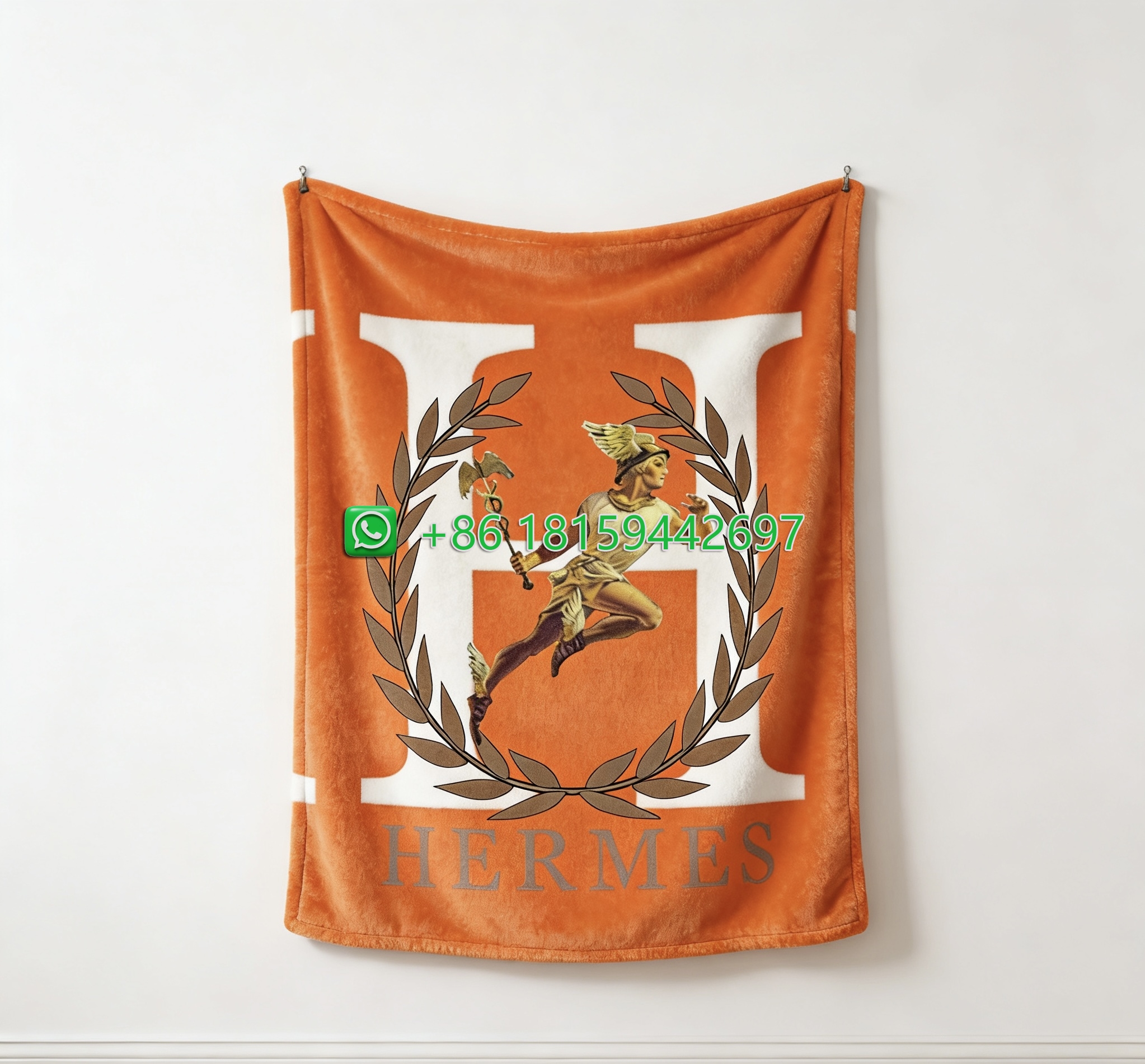 Hermes Throw Blankets